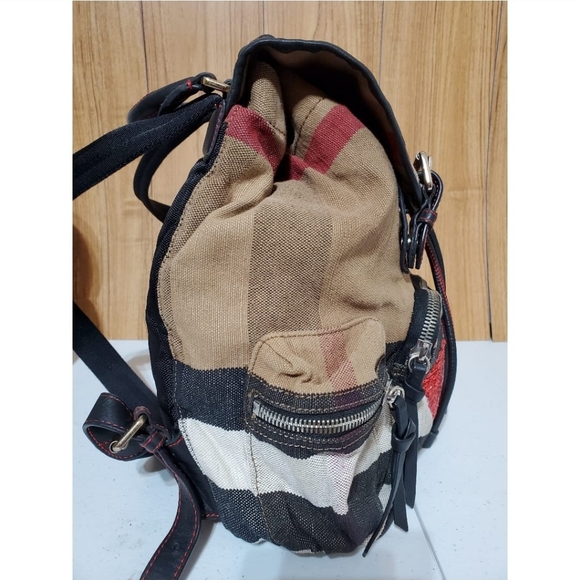 BURBERRY Check Medium Rucksack Backpack - Picture 6 of 14